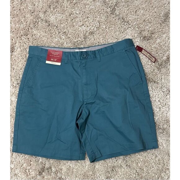 NEW WITH TAGS NWT MERONA MENS SHORTS SIZE 36 with 8” inseam Cloudy turquoise col - Picture 1 of 4
